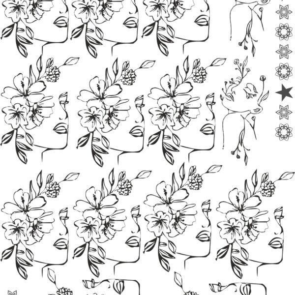 Flower Electroplated Metal Stickers Sheets - Waterproof, Durable, & Weatherproof ❤️✨