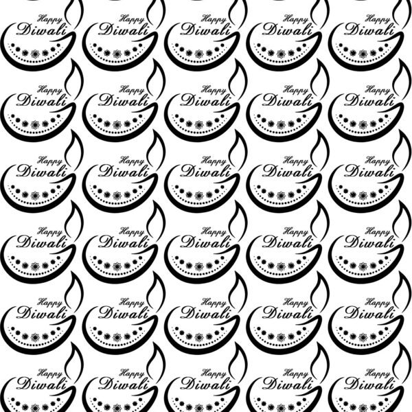 “Happy Diwali With Diya Single Design Sticker Sheet – Print Perfection for Luxury Brand”✨🪔