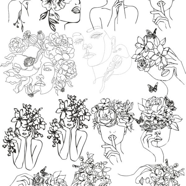 Fabulous & Stunning EP Metallic Sheet Of Women Faces | Dashing, Smashing, & Beauty💖