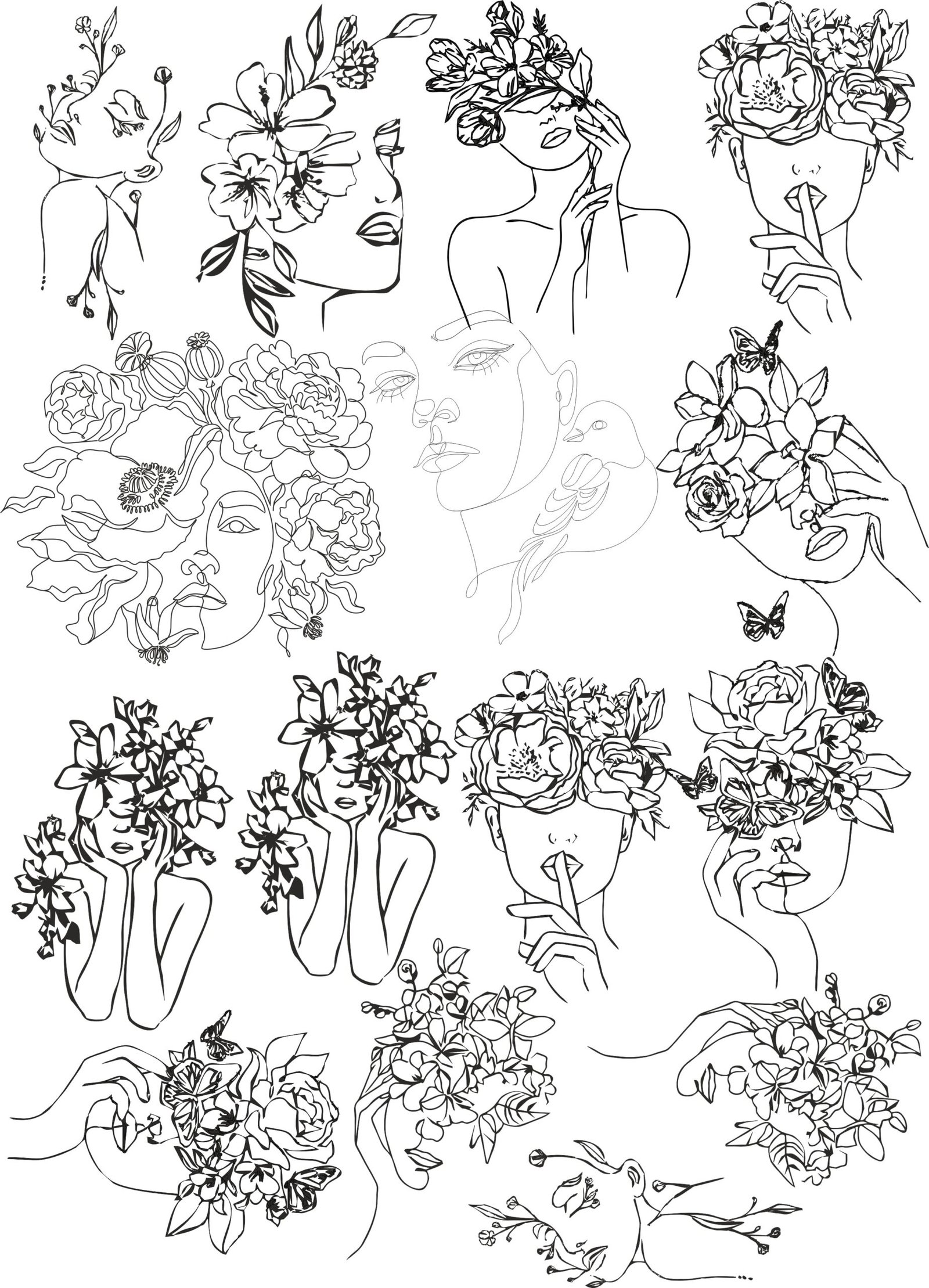 Fabulous & Stunning EP Metallic Sheet Of Women Faces | Dashing, Smashing, & Beauty💖