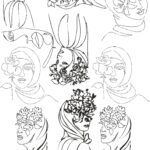 Luxury Electroplated Metallic Stickers Sheet Of Islamic Girls | Stylish, & Elegant💕🎀✨