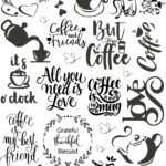 Coffee, Romantic, Friends & BFF EP Metal Stickers In Quotes All Variant Decals - Durable