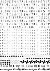 Luxury & Premium EP Metallic Stickers - Small Letters, Capital Letters, Butterflies, & Hearts 🦋❤️