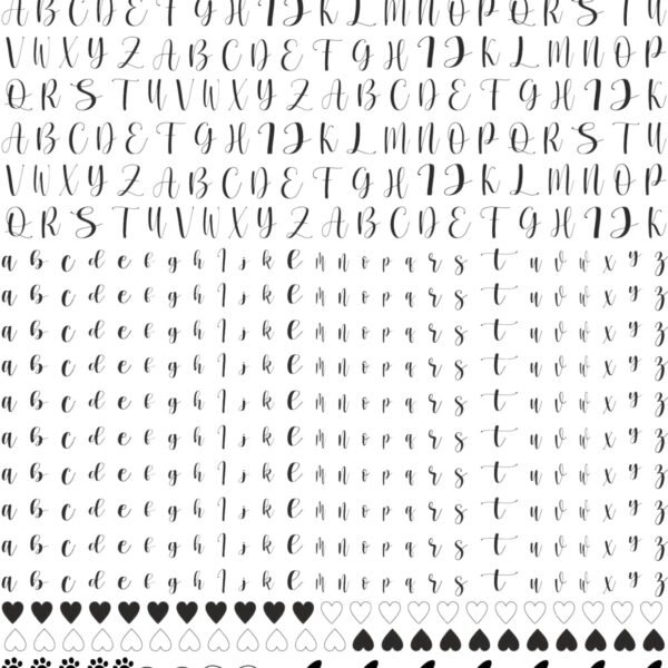 Luxury & Premium EP Metallic Stickers - Small Letters, Capital Letters, Butterflies, & Hearts 🦋❤️