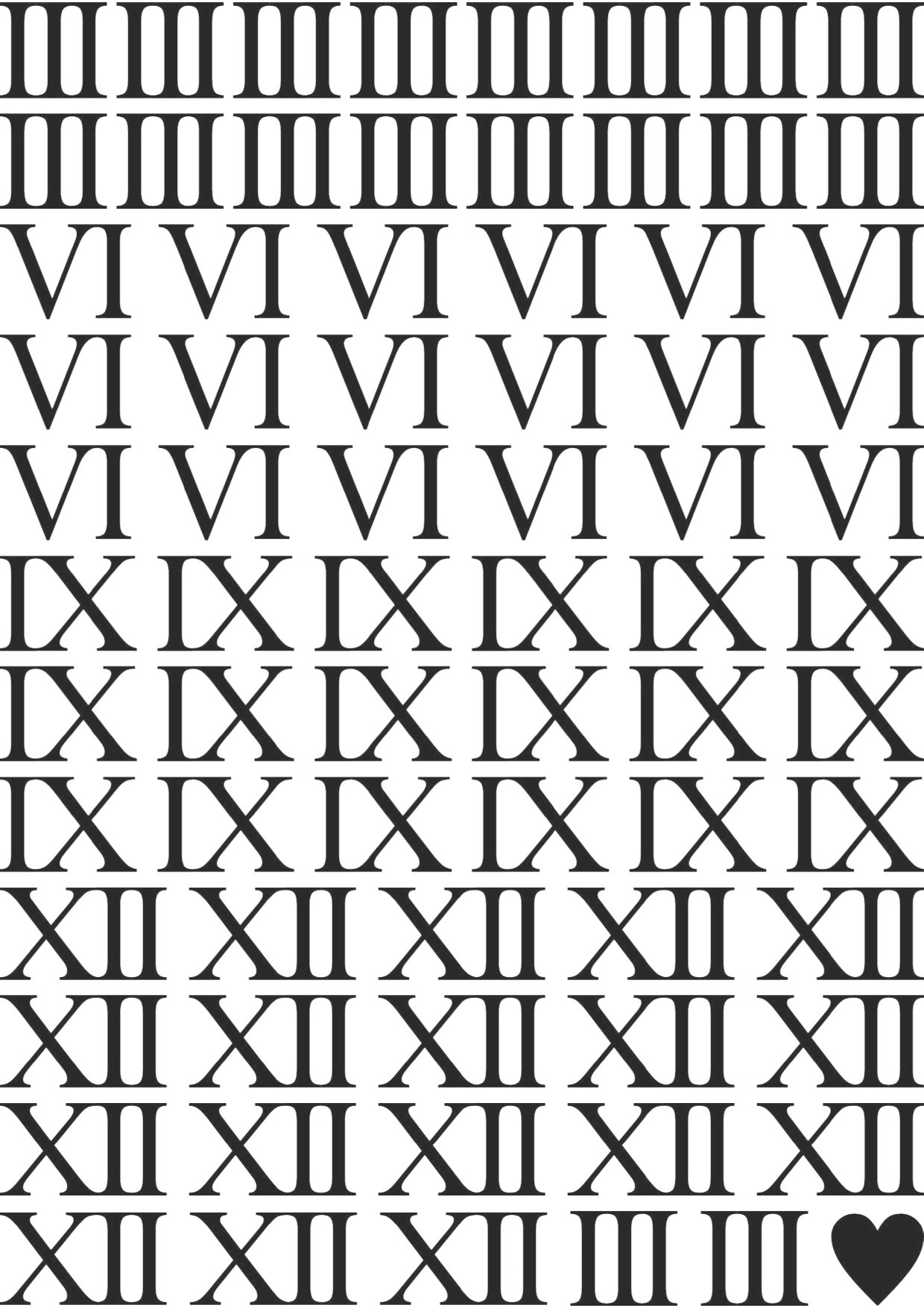 Roman Digits or Numbers EP (Electroplated) Metal Stickers - Gold & Silver | Long-lasting & Well✨