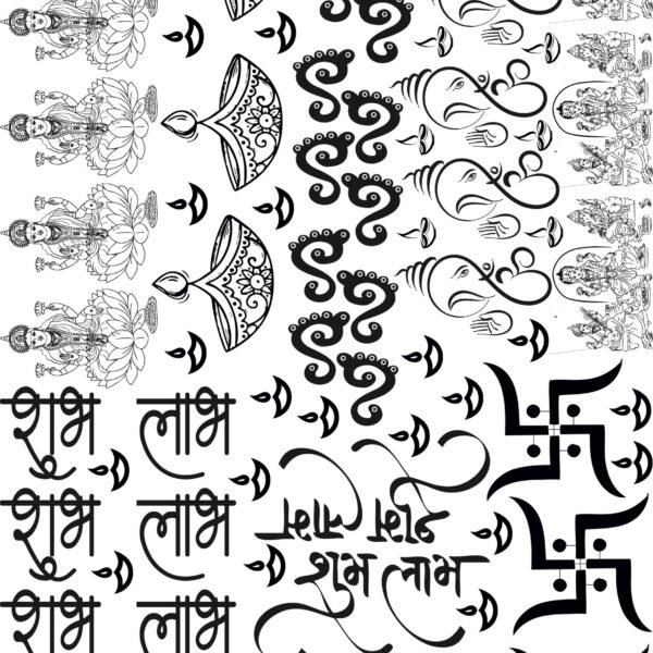 Divine Glow – Diwali EP Metal Stickers for Home & Gifting – Swastik, Laxmi, Ganesh & More🔱🕉️