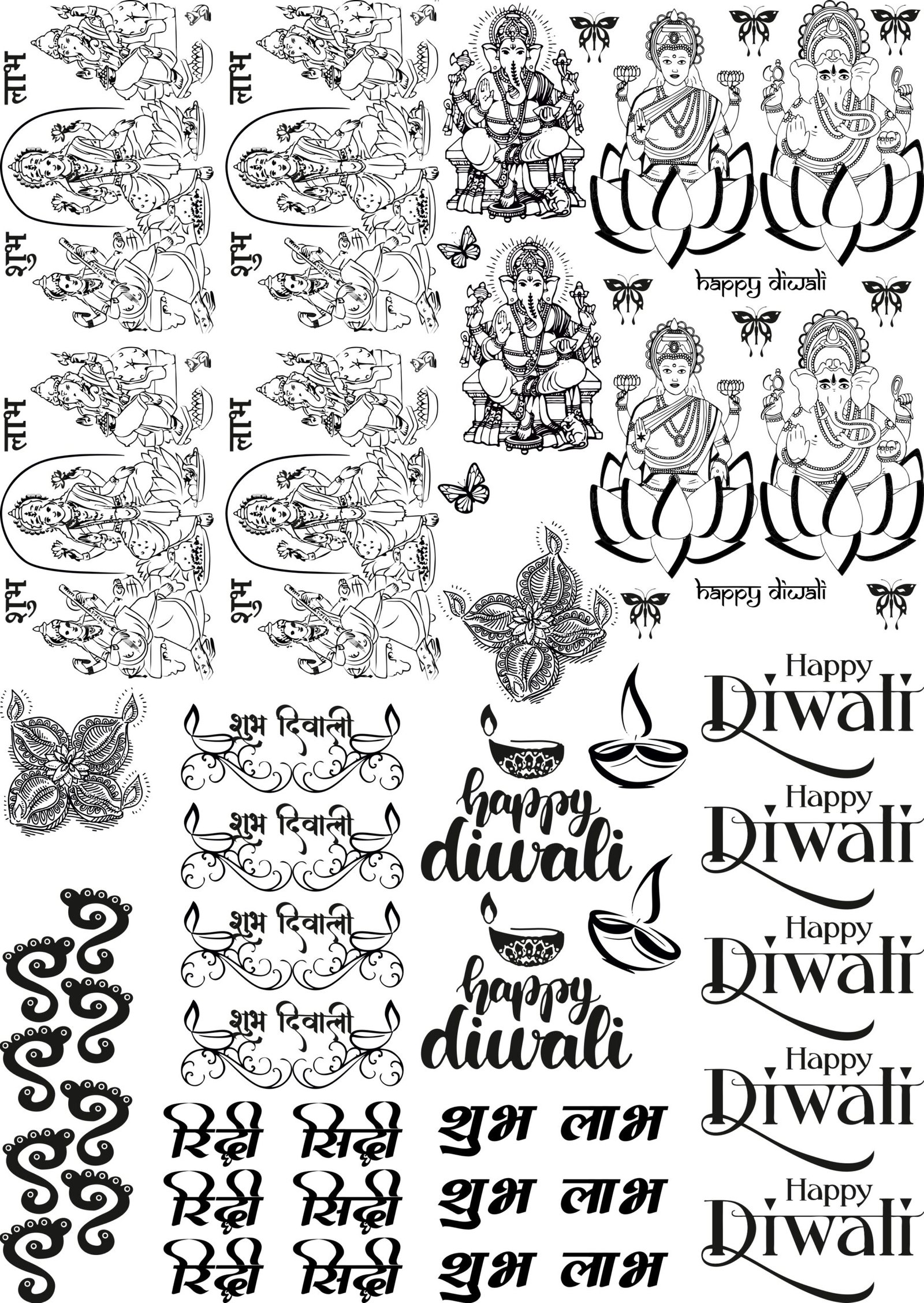 Diwali 3_page-0018 Diwali EP Metal Stickers β Laxmi, Ganesh, Happy Quotes, Ridhi Sidhi & More β¨πͺ - Image 1