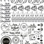 5th Sheets All Diwali EP Metal Stickers – Namaskar, Laxmi Mata, Ganesh, OM, & More💫🎉 (Copy)