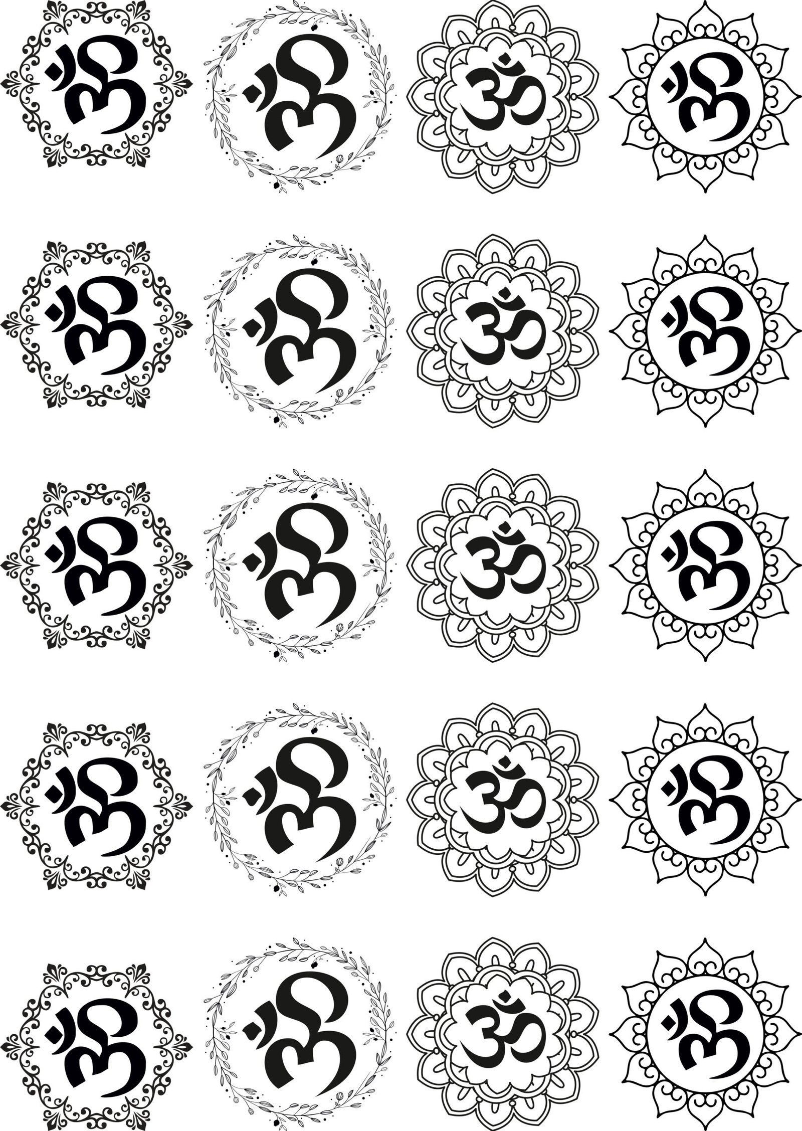 Deepawali EP Metal Stickers Gold & Silver — Om 🕉️| Luxury & Royal Shining ✨🙏