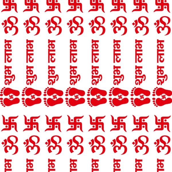 Diwali Festivals Essentials UV DTF Stickers Pack – Om, Swastik, Shubh Labh, Mandala & More