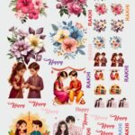 Raksha Bandhan UV DTF Stickers, Rakhi Stickers, Bhai Dooj and Bhai Behan Stickers