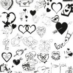 All Doling Hearts EP Metallic Stickers Rose Gold & Silver | Affection, Romance & Hearts