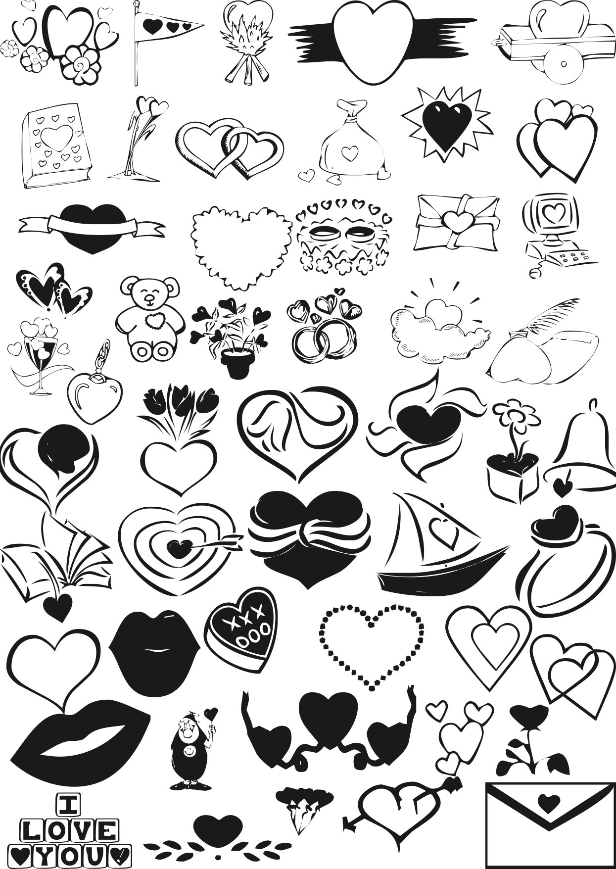 All Doling Hearts EP Metallic Stickers Gold & Chrome Sheet-2 | Affection, Romance & Hearts🤗✨