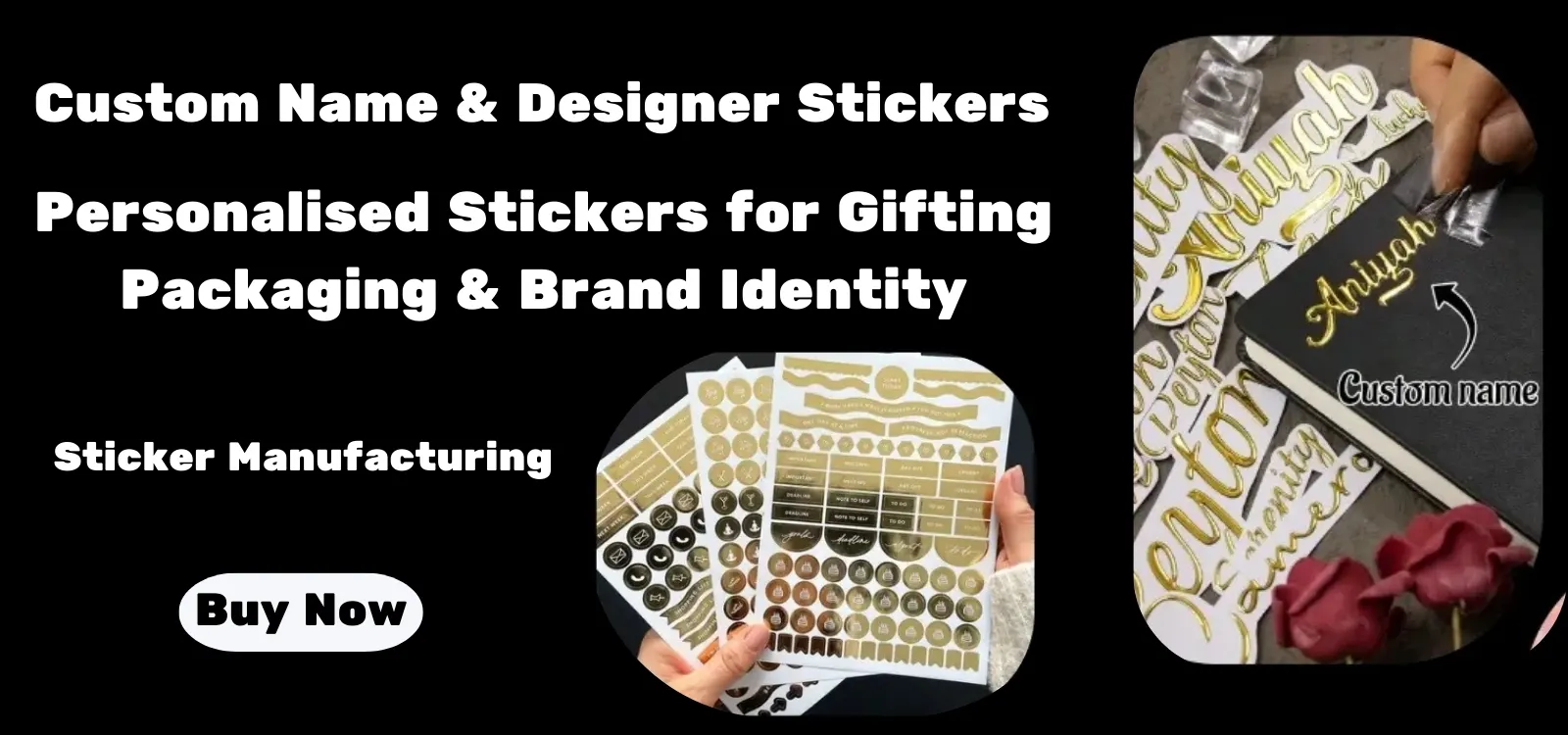 Custom Name & Designer Stickers