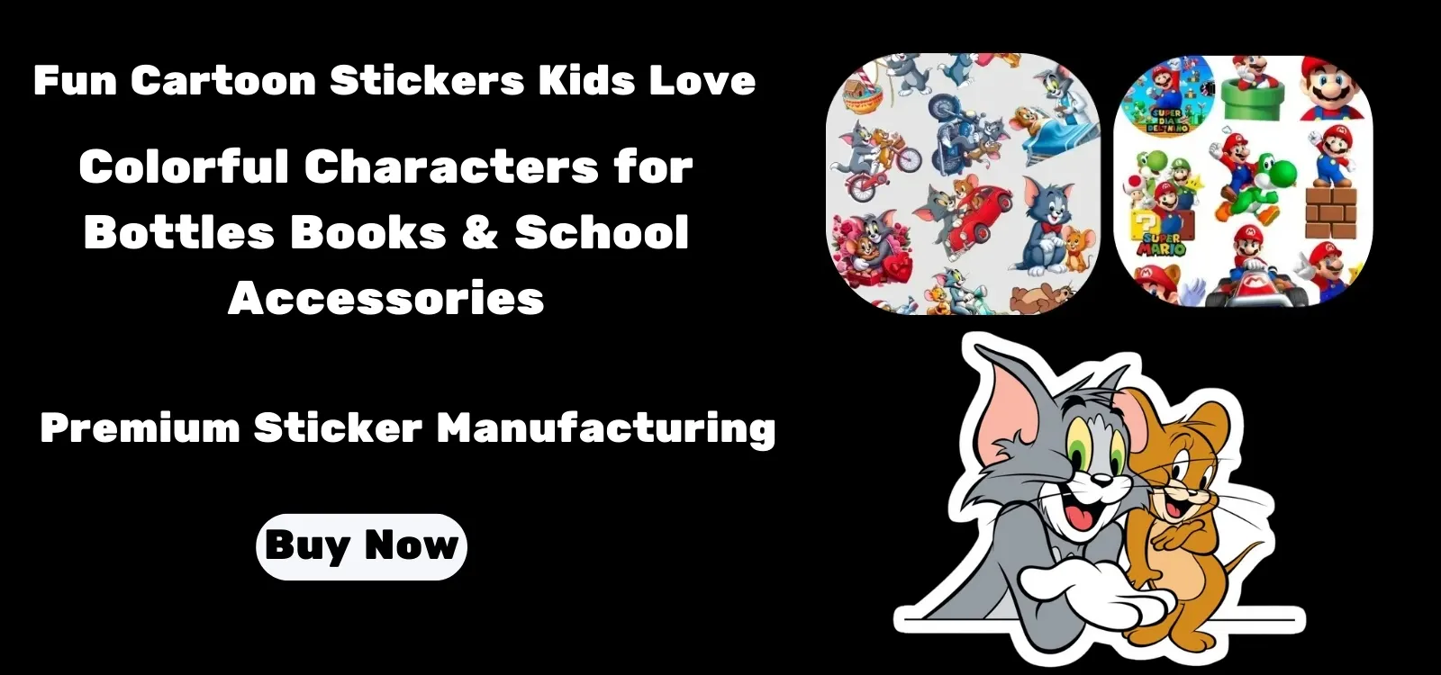 Fun Cartoon Stickers Kids Love