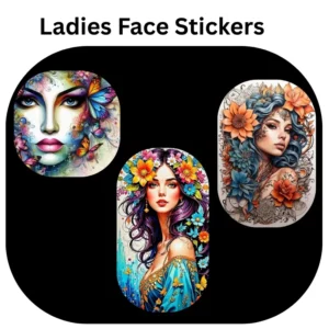 Ladies Face Stickers