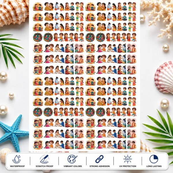 Shukrana Guru Ji Portrait UV DTF Stickers – Custom Devotional Transfers