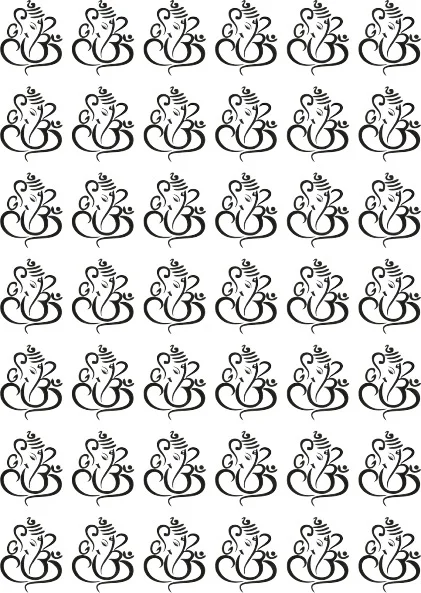 Ganesh Stickers In EP Metal Stickers Of God's Collection.-1.5-inch-scaled