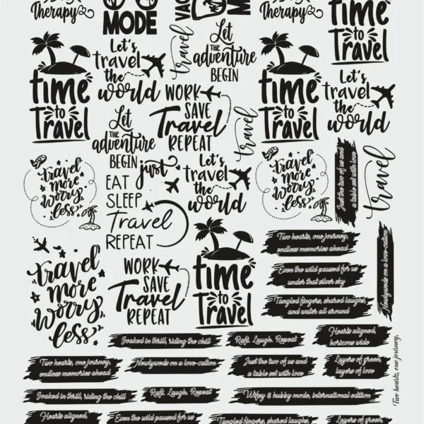Time Travel UV DTF Stickers | Vacation & Adventure Enthusiast