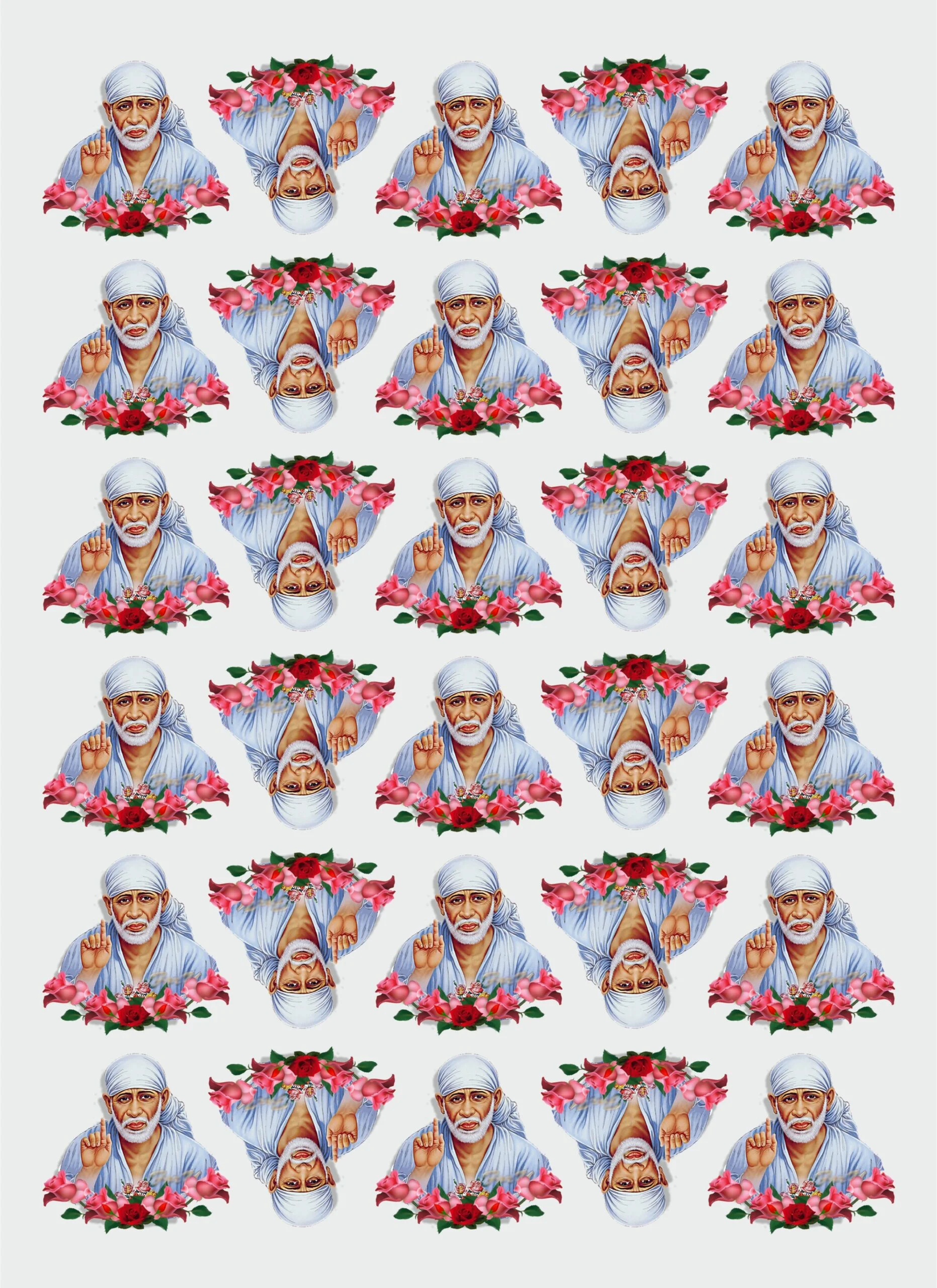 Shirdi Wale Sai Baba UV DTF Stickers 🌸🪔