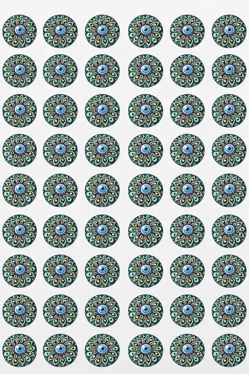 Mandala Pattern UV DTF Stickers