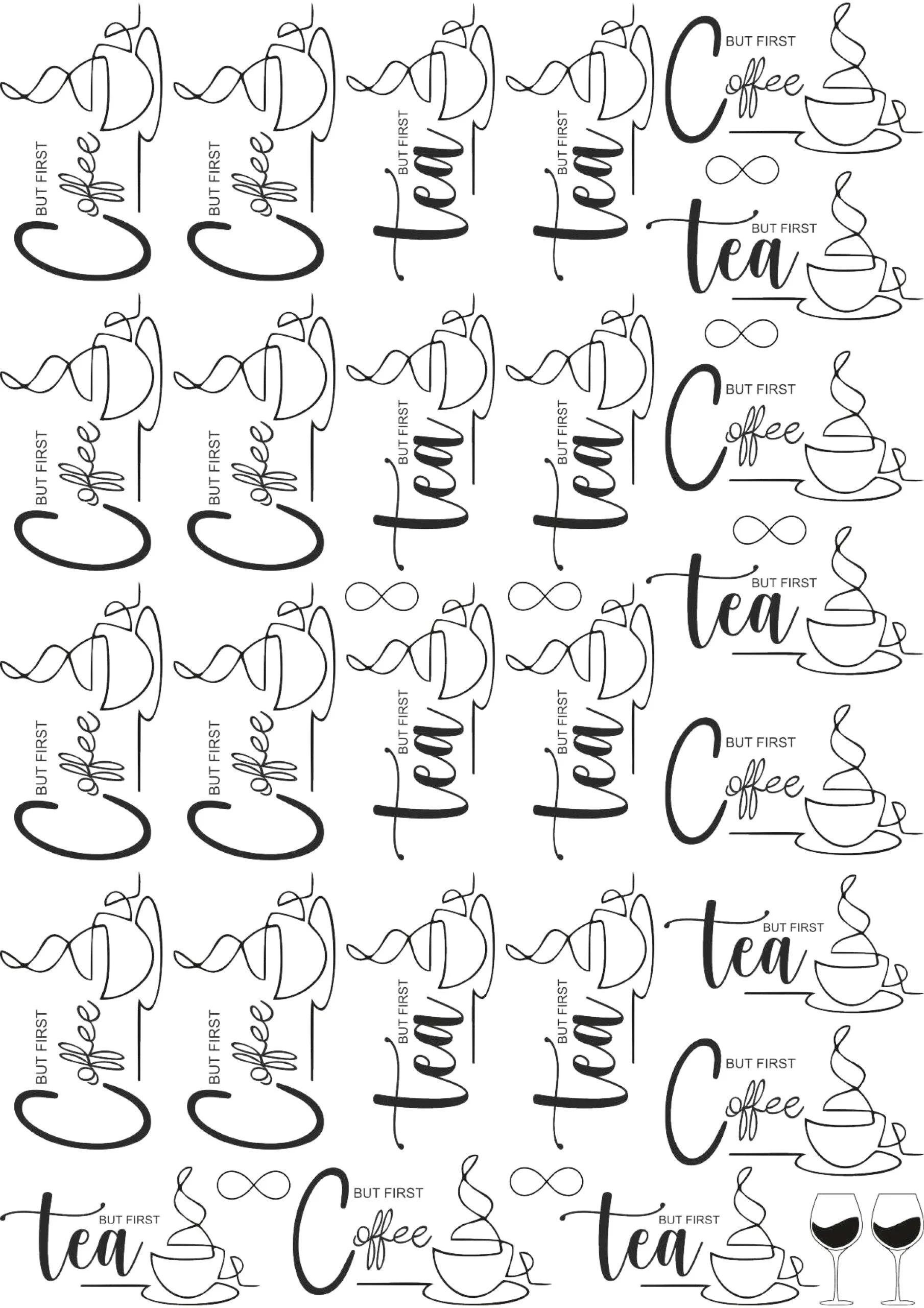 Premium EP Metal Stickers | Coffee Cups & Tea Cups - Perfect For Labels Branding✨🎁